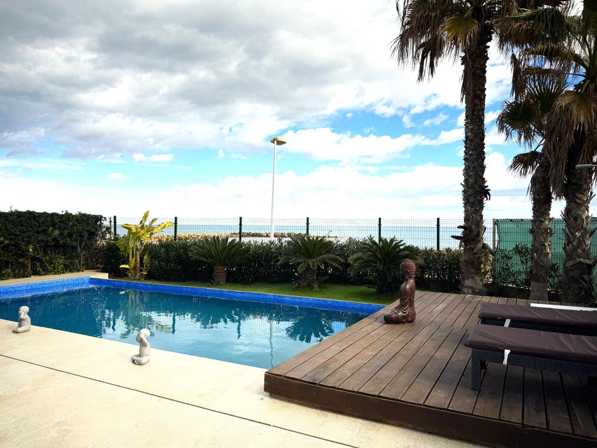 Willa Casa Del Mar, Piscina Privada Frente Al Mar Cullera Zewnętrze zdjęcie